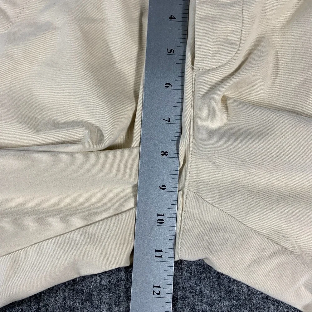 VTG Ralph Lauren Shorts Womens 10 Beige Bermuda Cotton Button Fly Khaki Casual
